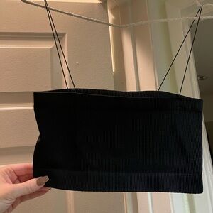Black crop top